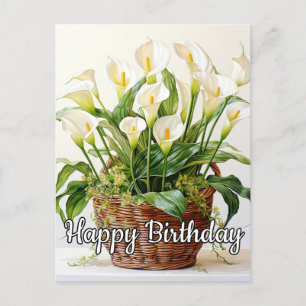 Bloeiende Calla Lelie Bloemen Briefkaart