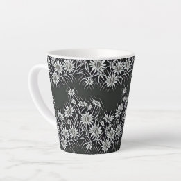 Bloeiende camomiles- Modern bloemmotief ontwerp 4 Latte Mok