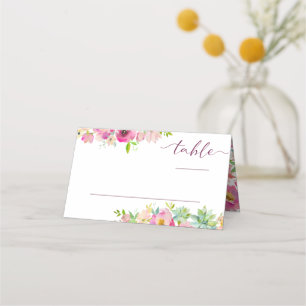 Bloeiende Chic Floral Zitten Tafel Nummer