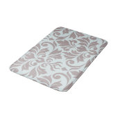Bloeiende Damask Art I Taupe op Duck Egg Blue Badmat (Gekanteld)
