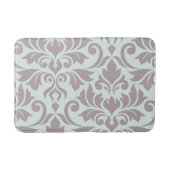 Bloeiende Damask Art I Taupe op Duck Egg Blue Badmat (Voorkant)