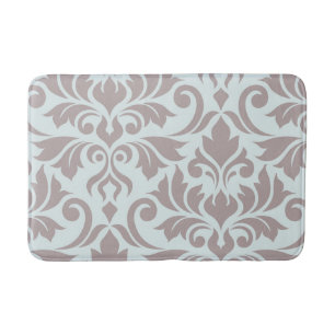 Bloeiende Damask Art I Taupe op Duck Egg Blue Badmat