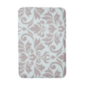 Bloeiende Damask Art I Taupe op Duck Egg Blue Badmat (Voorkant Verticaal)