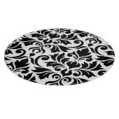 Bloeiende Damask Art I Zwart op Wit Snijplank (Hoek)