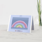Bloeiende de verjaardagskaart van de Regenboog Kaart (Achterkant)