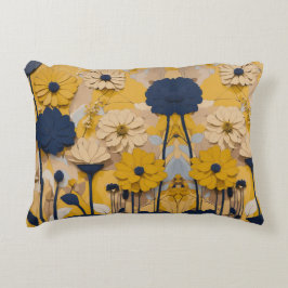 Bloeiende Elegantie: Bloemen Sierkussen Accent Kussen