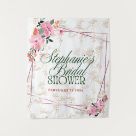 Bloeiende elegantie: een bloemige fantasie wandtap wandkleed