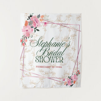 Bloeiende elegantie: een bloemige fantasie wandtap wandkleed