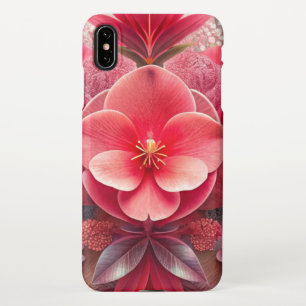 Bloeiende Elegantie Fluweel Pastel Bloemen & Abstr iPhone XS Max Hoesje