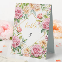 Bloeiende Elegantie Trouwtafel Nummer