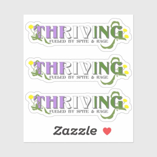 Bloeiende Genderqueer Pride Sticker (Vel)