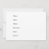 Bloeiende Gerbera Uitnodiging (Achterkant)