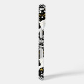 Bloeiende gouden kerst bloemenhert Case-Mate iPhone case (Achterkant / Rechts)