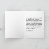 Bloeiende herstel - Get Well Soon Kaart (Binnen)