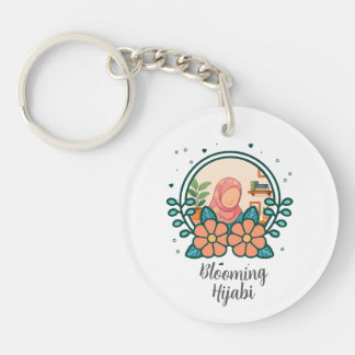 Bloeiende Hijabi-sleutelhanger Sleutelhanger