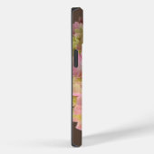 Bloeiende Hydrangea Floral op Derby Brown Case-Mate iPhone Case (Achterkant / Rechts)