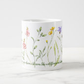 Bloeiende inspiratie extra grote beker (Voorkant)