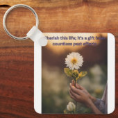 Bloeiende inspiratie: Square Sleutelhanger (Voorkant)