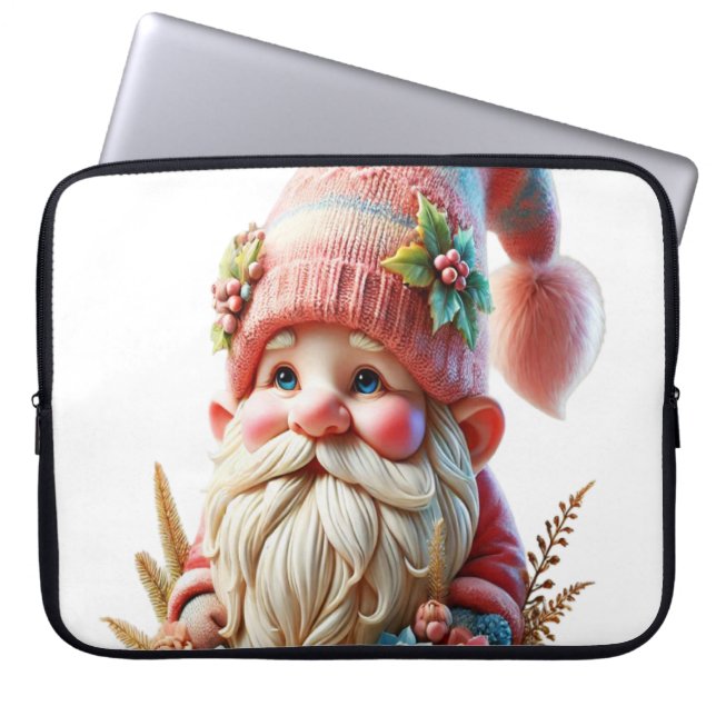 Bloeiende kabouter  laptop sleeve (Voorkant)