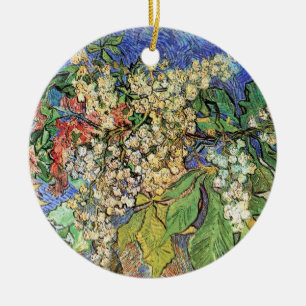 Bloeiende Kastanjetakken door Vincent van Gogh Keramisch Ornament