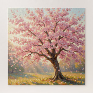 Bloeiende Kersenbloesem Boom Lente Legpuzzel