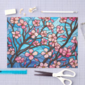 Bloeiende kersenbloesemsEffect Decoupage Tissuepapier (Craft)