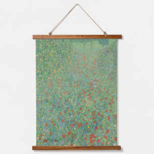 Bloeiende klaprozen - Gustav Klimt Hangend Wandkleed