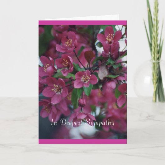 Bloeiende krab bloeit1 kaart (Voorkant)