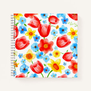Bloeiende Lente Bloemen Notitieboek