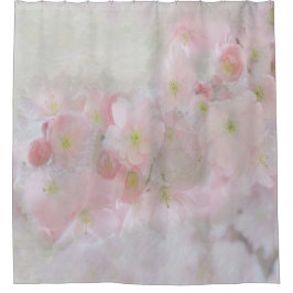 Bloeiende Lente in Roze Douchegordijn