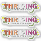 Bloeiende lesbische trots sticker (Voorkant)