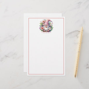 Bloeiende liefde: Moederdag Gnome Briefpapier