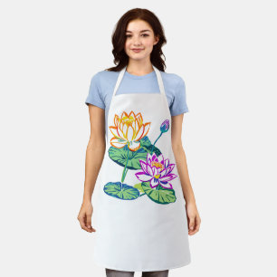 Bloeiende Lotus Flower Schort