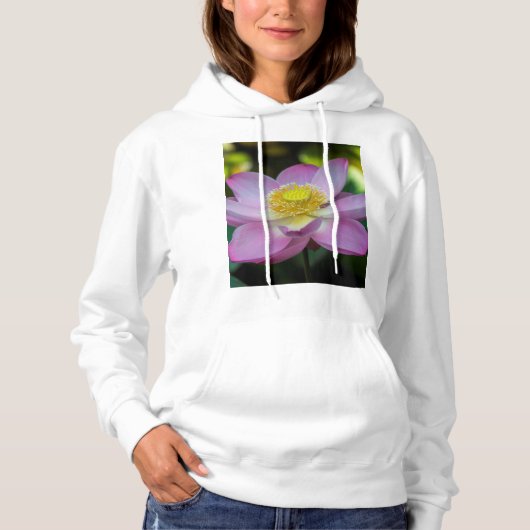 Bloeiende lotusbloem, Indonesië Hoodie (Voorkant)