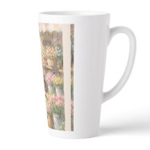Bloeiende Momenten Mok – Meisje bij Bloemenwinkel