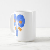 Bloeiende nieren koffiemok (Voorkant links)