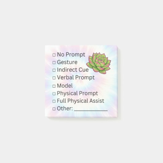 Bloeiende onafhankelijkheid: snelle checklist post-it® notes (Voorkant)