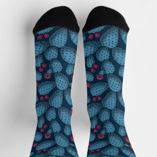Bloeiende opuntia sokken