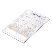 Bloeiende Paarse tuin _ Klinische planning Notitieblok (Schuin)