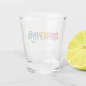 Bloeiende Pan Pride Shot Glas (Achterkant)