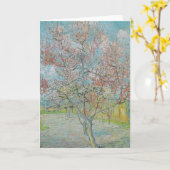 bloeiende perzikboom kaart (Gele Bloem)