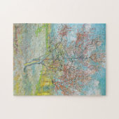 bloeiende perzikboom | Vincent van Gogh Legpuzzel (Horizontaal)