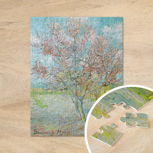 bloeiende perzikboom | Vincent van Gogh Legpuzzel