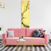 Bloeiende pruim van Hokusai Canvas Afdruk (Insitu (Woonkamer))