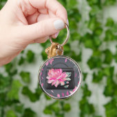 Bloeiende Rozen AI-kunst Sleutelhanger (Hand)