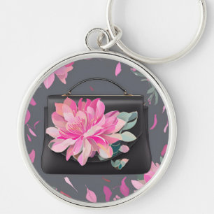 Bloeiende Rozen AI-kunst Sleutelhanger