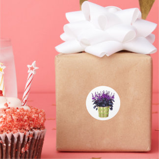 Bloeiende ruimtes: de schoonheid van kamerplanten ronde sticker