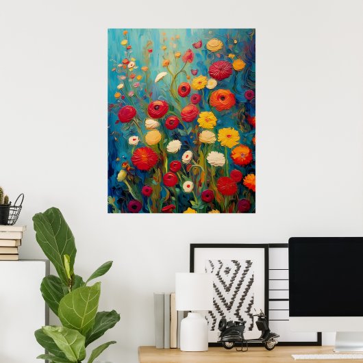 Bloeiende rust poster (Thuiskantoor)