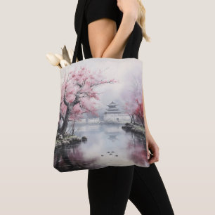 Bloeiende Sakura Garden Traditioneel Draagtas