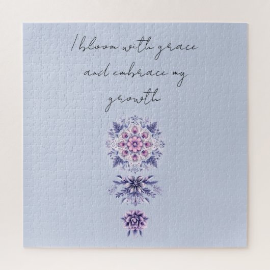 Bloeiende sereniteit Mandala puzzel (Verticaal)